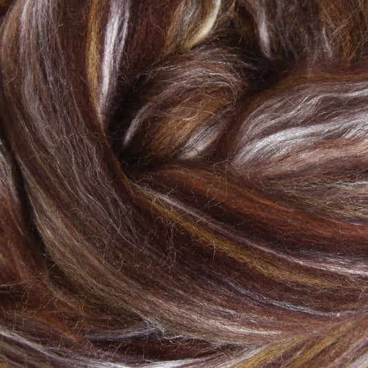 Ashford Silk Merino Sliver - 106 Spice - 1oz-16oz Amounts