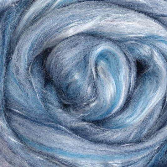 Ashford Silk Merino Sliver - 115 Skyscape - 1oz-16oz Amounts