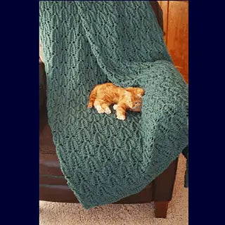 LEAF LACE THROW Pattern by Fiber Trends - Leaflet