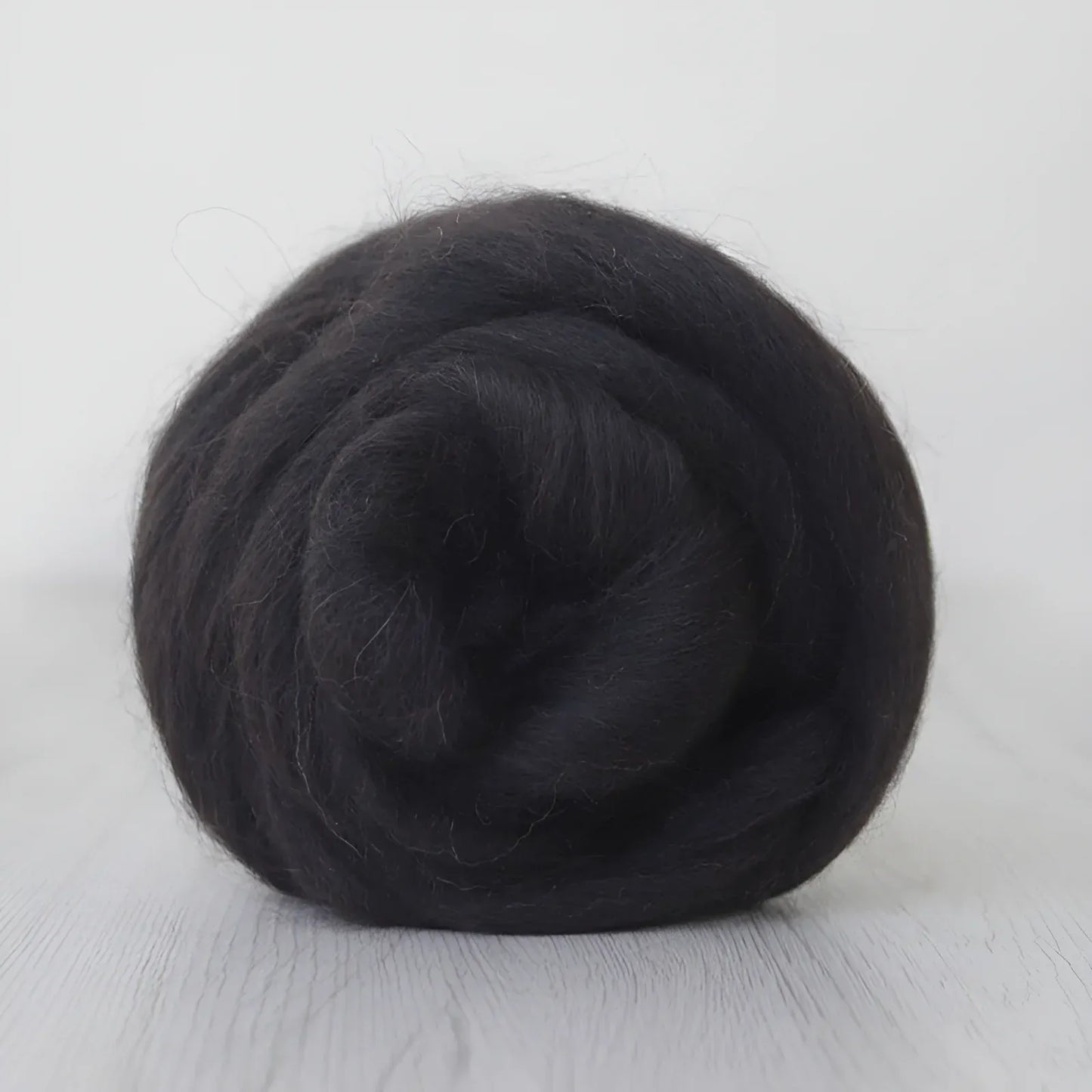Superfine Natural Undyed Alpaca Top - Black