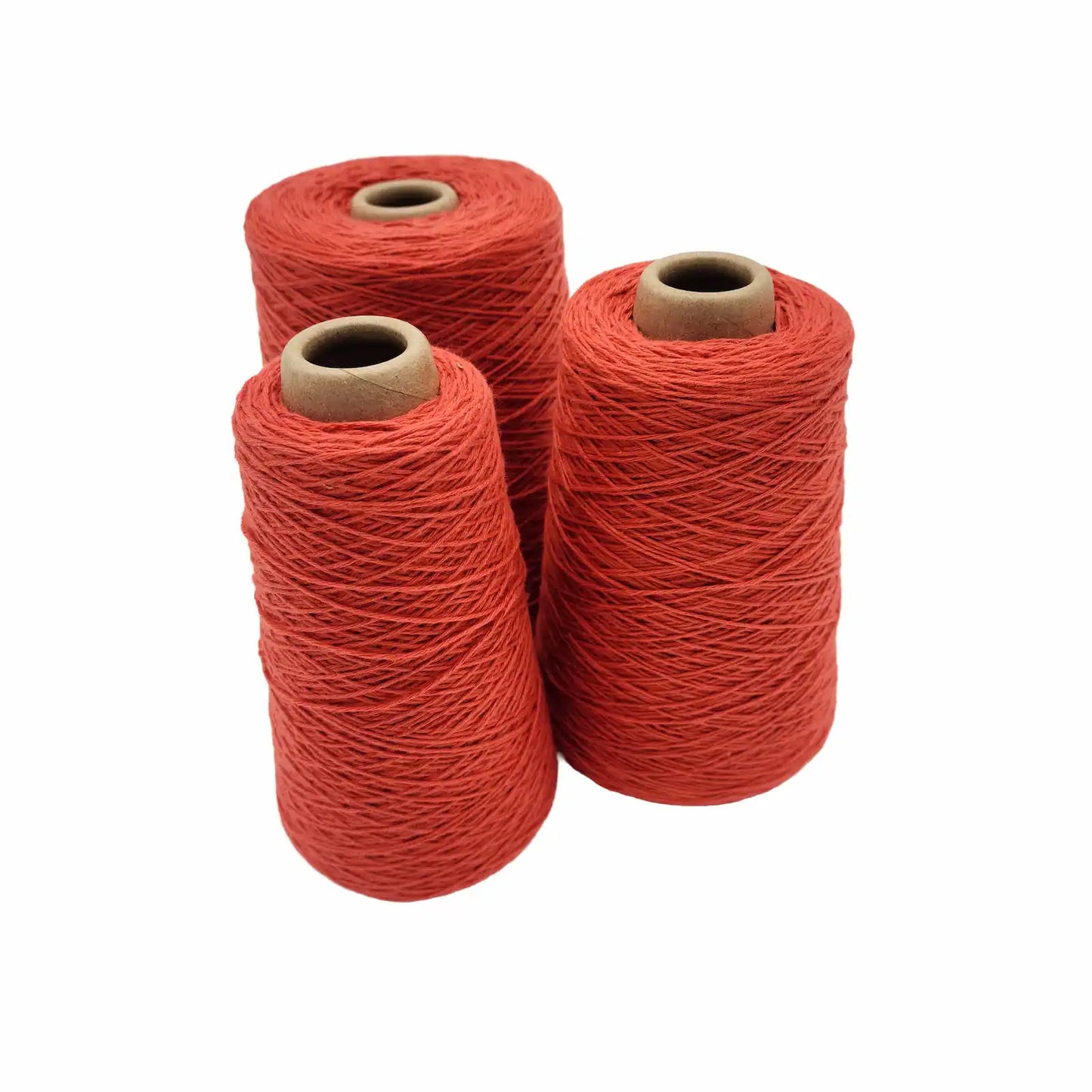 8/4 Cotton Weaving Yarn - Cayenne | Unmercerized Cones by Lofty Fiber