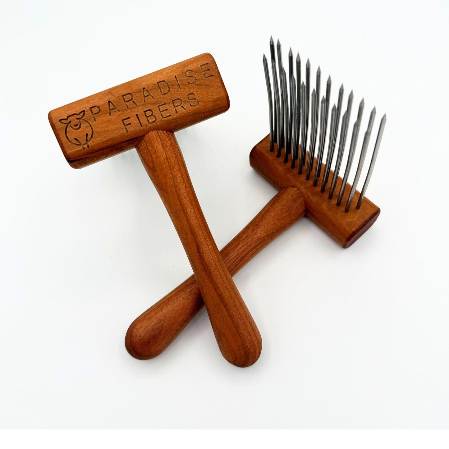 Double Row Wool Combs - Quality Stainless Steel Tines
