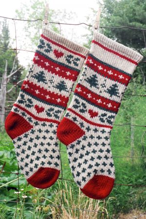 Holiday Evergreen Christmas Stocking Kit- Makes 1 Stocking