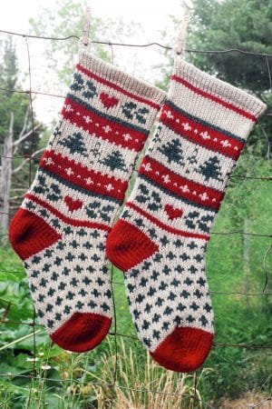 Holiday Evergreen Christmas Stocking Kit- Makes 1 Stocking