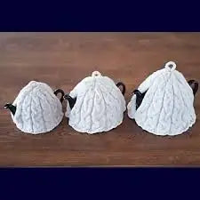 BRAIDED CABLE TEA COSIES Pattern by Fiber Trends - Leaflet