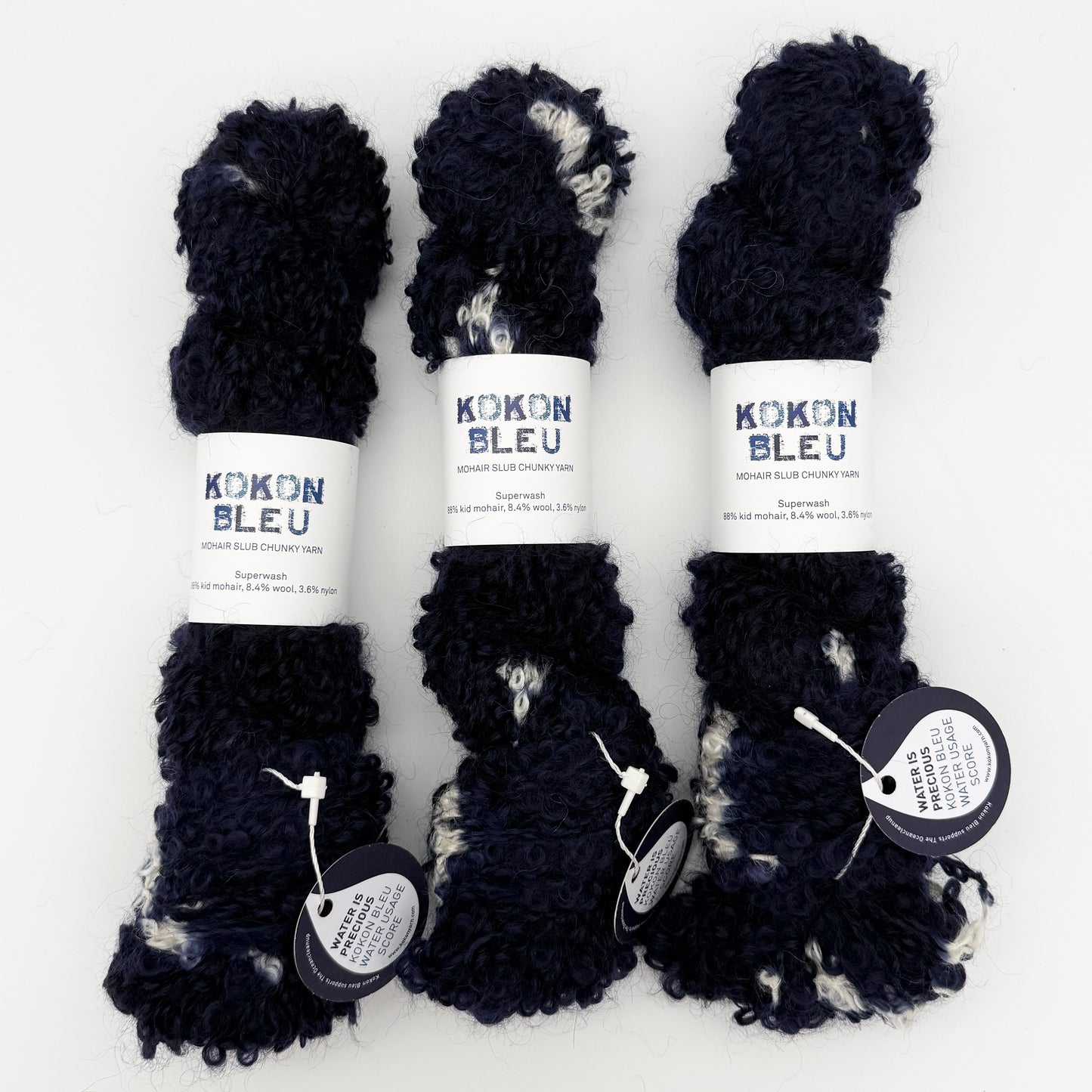 KOKON BLEU Slubby Mohair Yarn