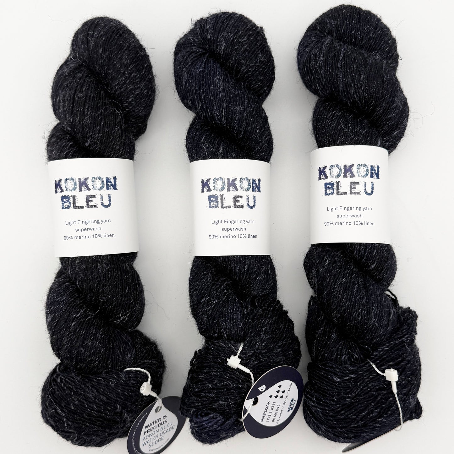 KOKON BLEU Merino Linen Fingering Yarn