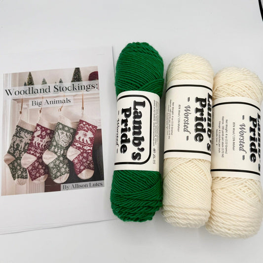 Woodland Christmas Stocking Kit: Big Animals - Makes 1 Stocking