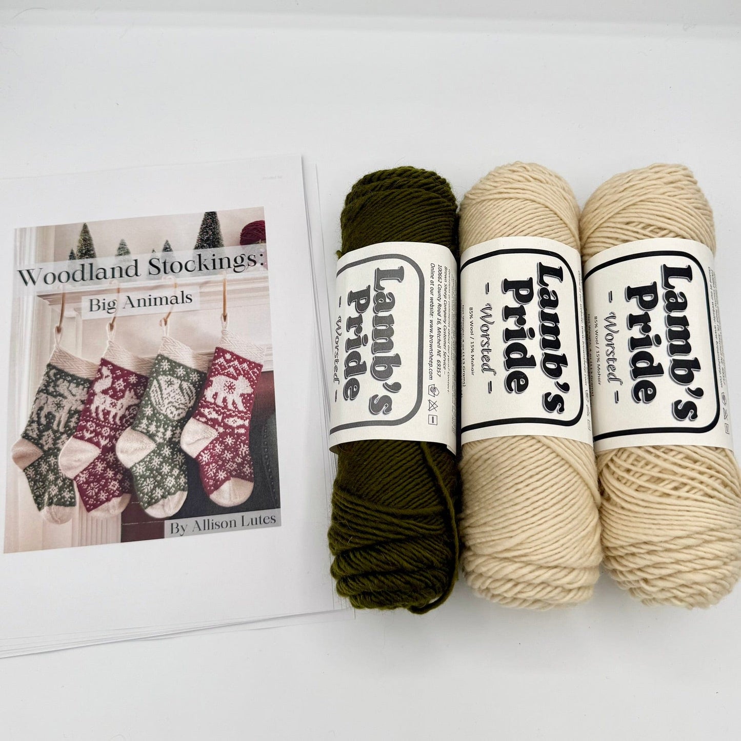 Woodland Christmas Stocking Kit: Big Animals - Makes 1 Stocking