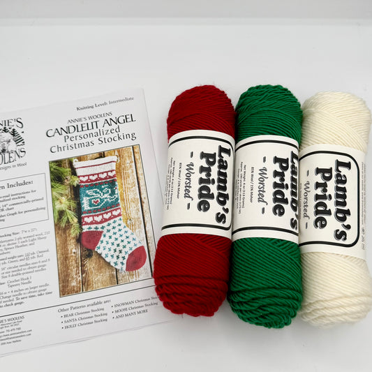 Candlelit Angel Christmas Stocking Kit- Makes 1 Stocking