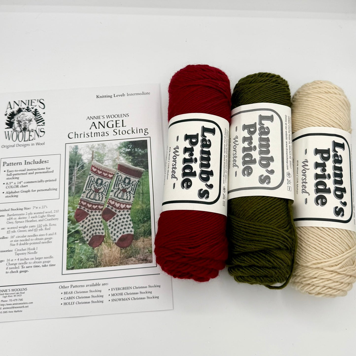 Angel Christmas Stocking Kit- Makes 1 Stocking