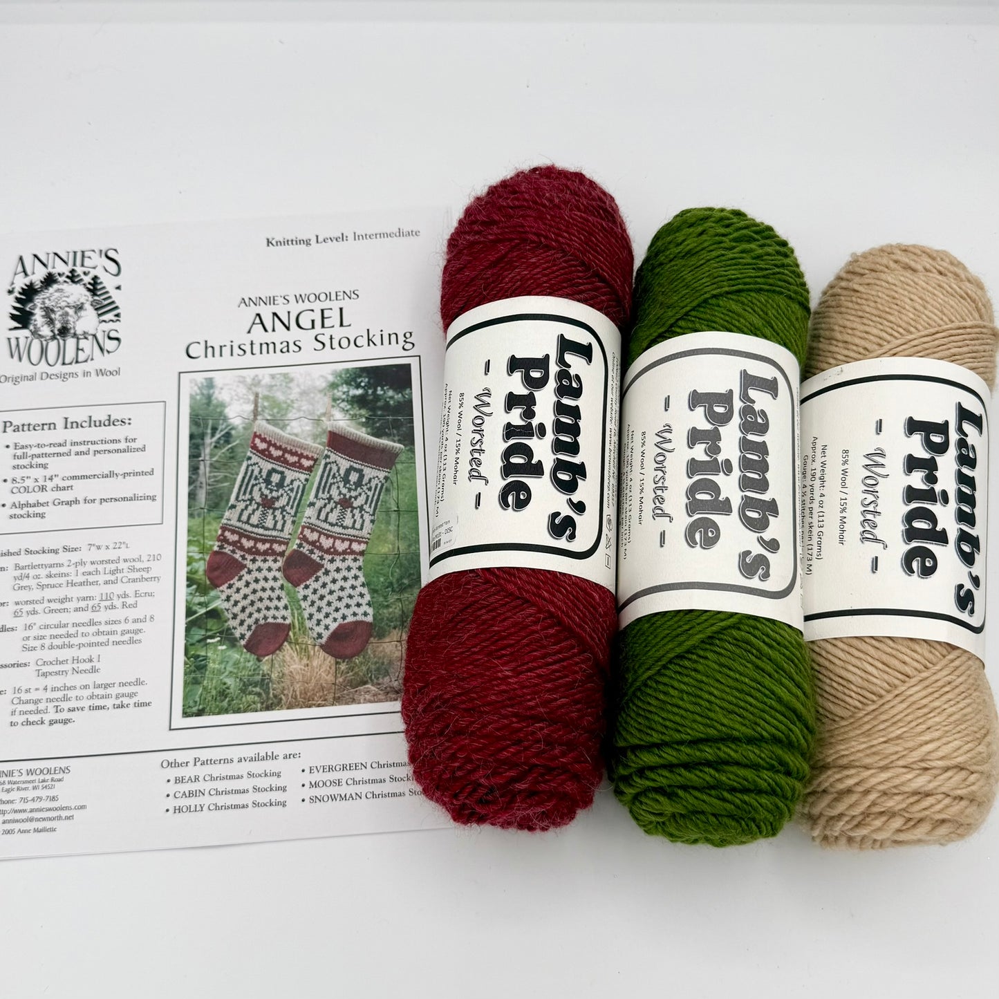 Angel Christmas Stocking Kit- Makes 1 Stocking