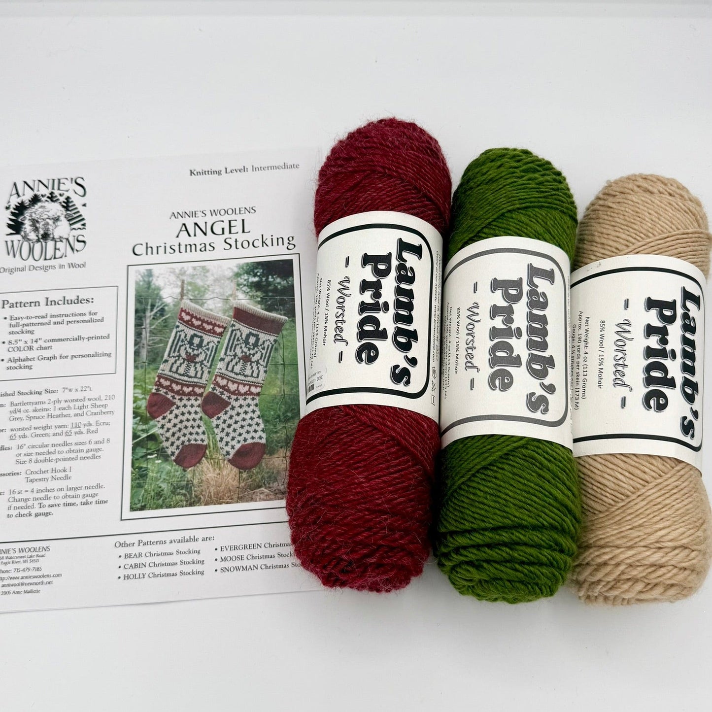 Angel Christmas Stocking Kit- Makes 1 Stocking
