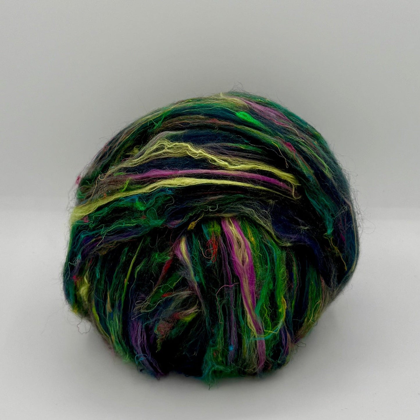 Aurora Borealis Fiber Blend - Merino, Mulberry Silk & Sari Silk
