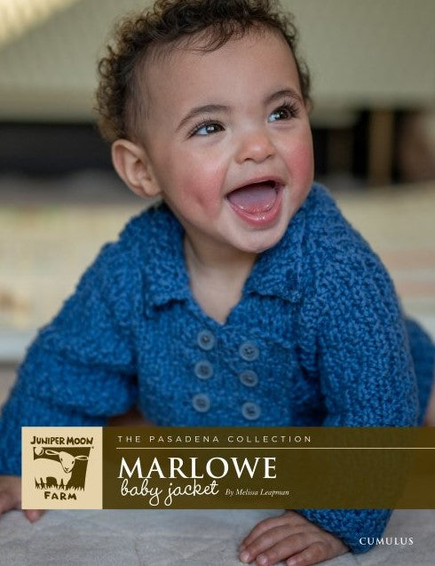 Baby wearing Juniper Moon Marlowe jacket