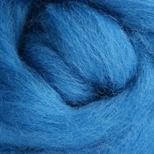 Ashford Solid Colored Corriedale Sliver - Lagoon