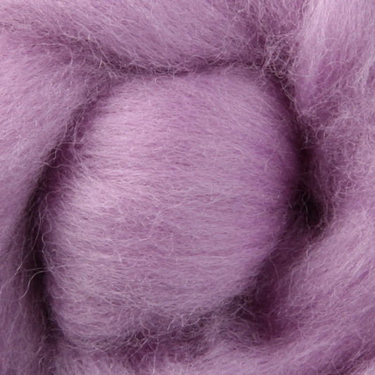 Ashford Solid Colored Corriedale Sliver - Lavender
