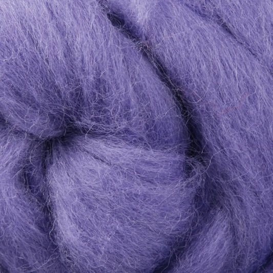 Ashford Solid Colored Corriedale Sliver - Lilac