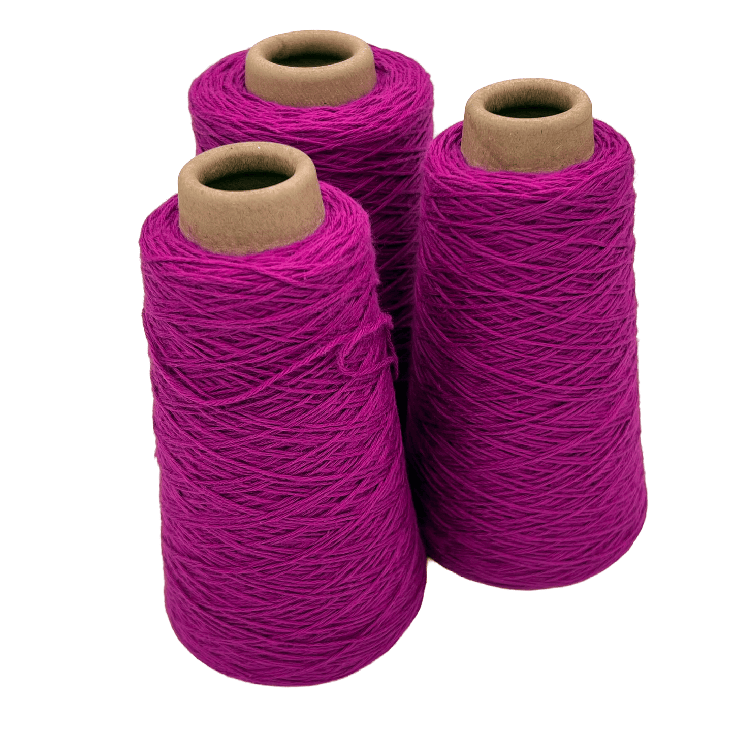 8/4 Cotton Weaving Yarn - Magenta | Unmercerized Cones by Lofty Fiber