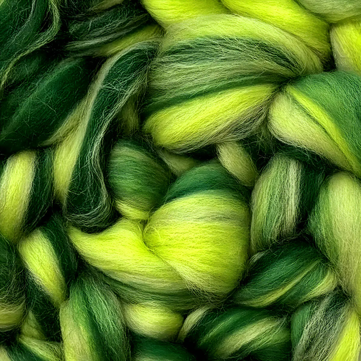 Multi Colored Merino Wool Top Northern Lights - Calm