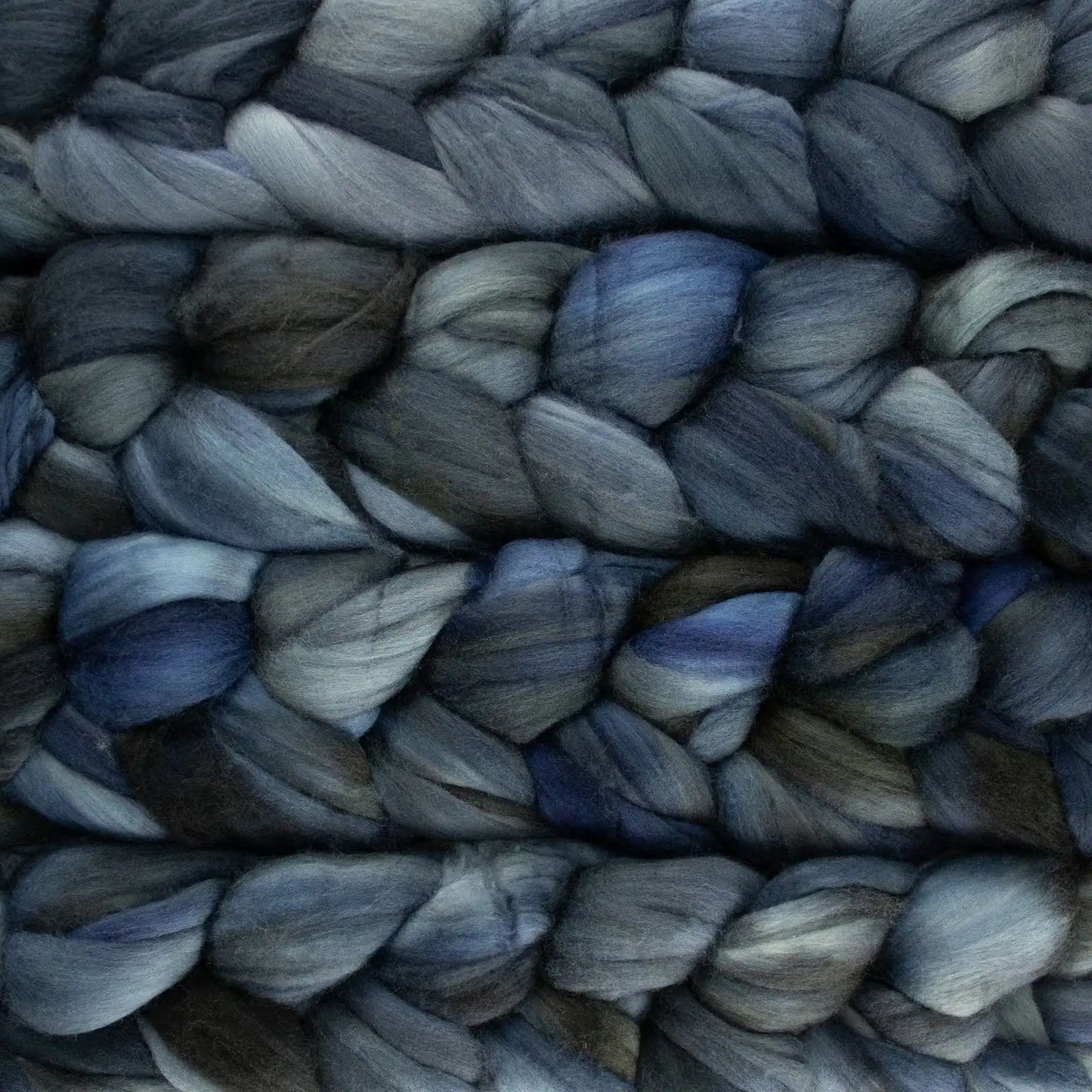 Cirrus Grey 845 - Malabrigo Nube Roving Fiber Braid