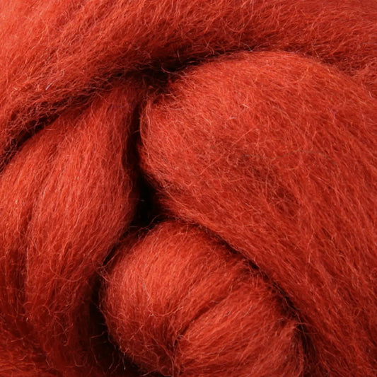 Ashford Solid Colored Corriedale Sliver - Nutmeg