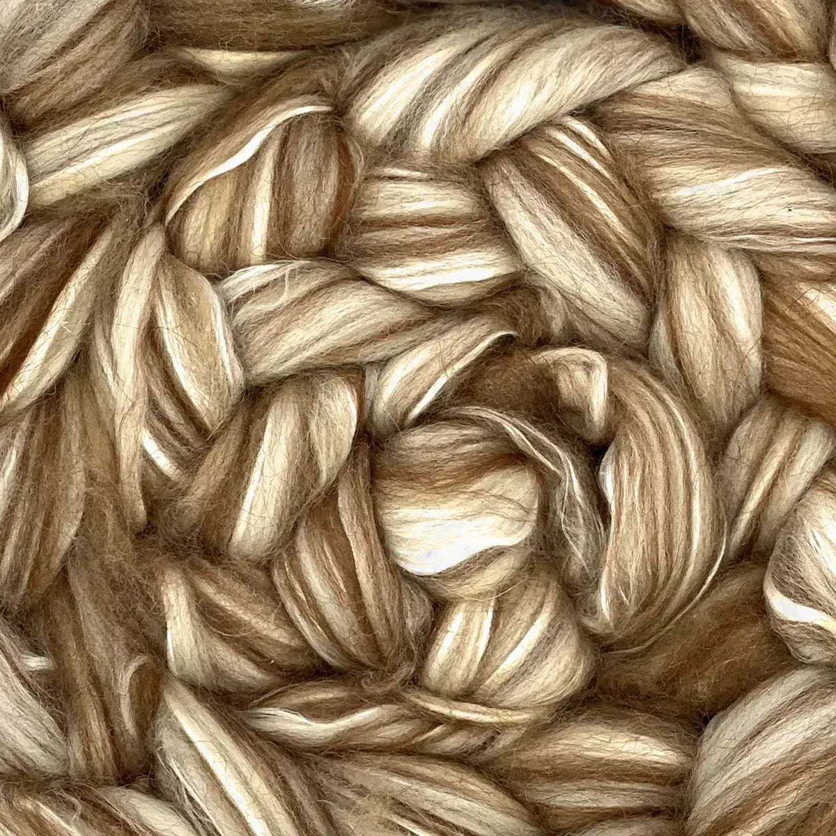 Toffee Mix - Merino/Alpaca/Camel/Silk Top Fiber