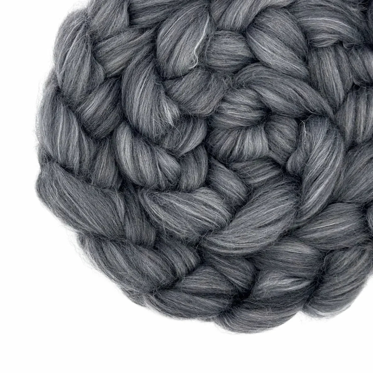 Lunar Ash Merino, Shetland, & Bio-Nylon Roving Blend | Paradise Fibers