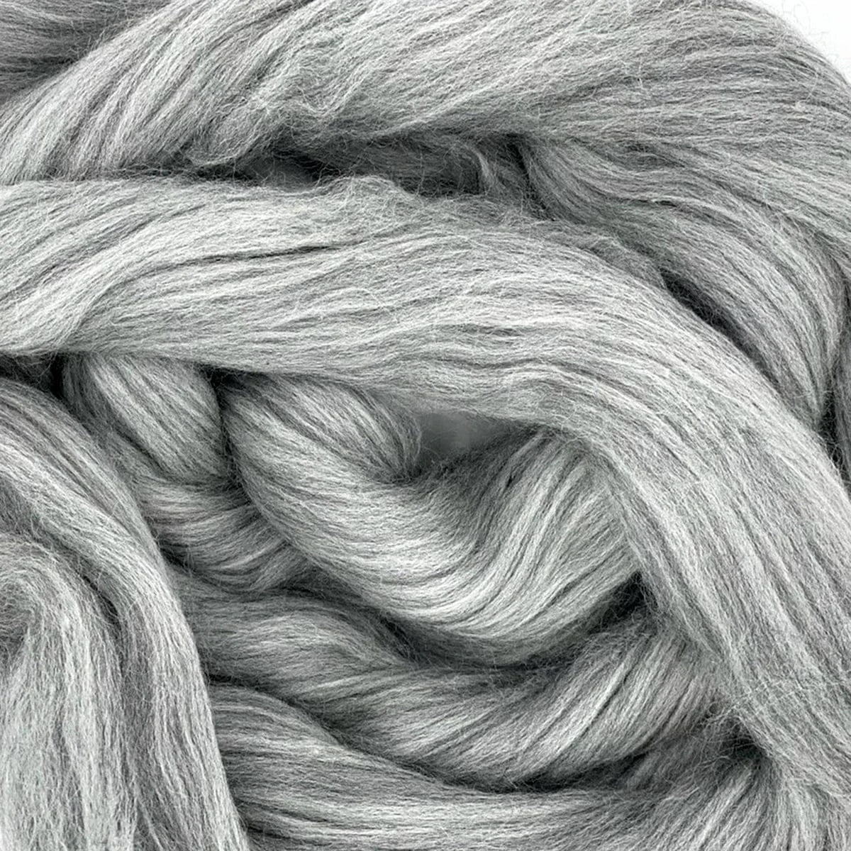 Natural Grey Merino Wool Top