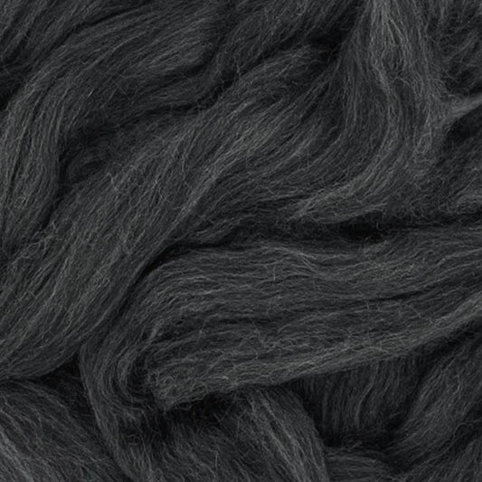 Natural Dark Grey Merino Wool Top