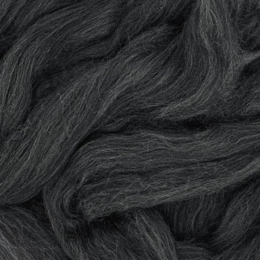 Natural Dark Grey Merino Wool Top