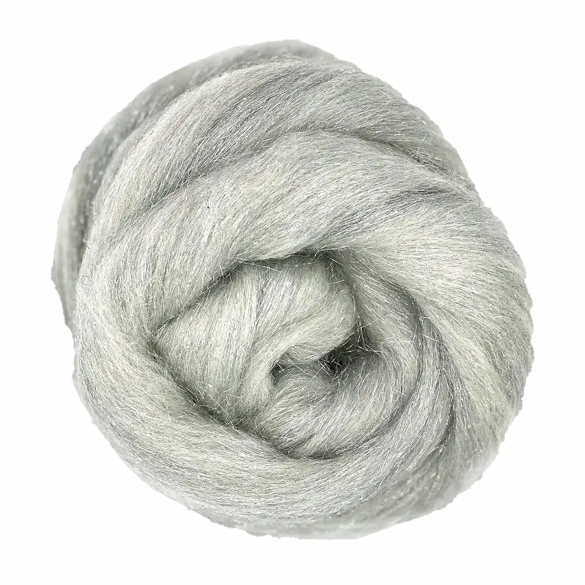 Glitter White/Silver Fiber Blend - Merino & Stellina | Paradise Fibers