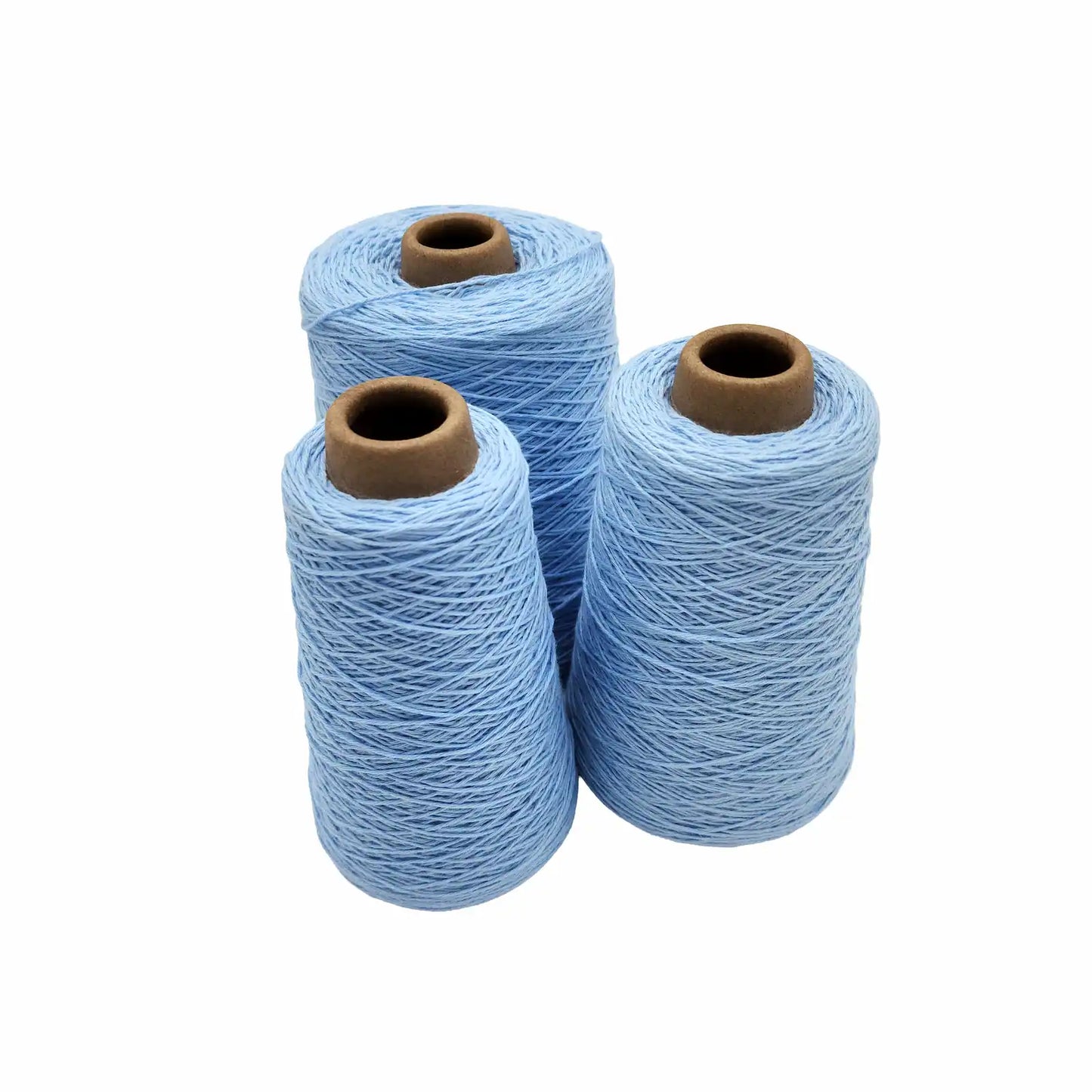 8/4 Cotton Weaving Yarn - Powder Blue | Unmercerized Cones by Lofty Fiber
