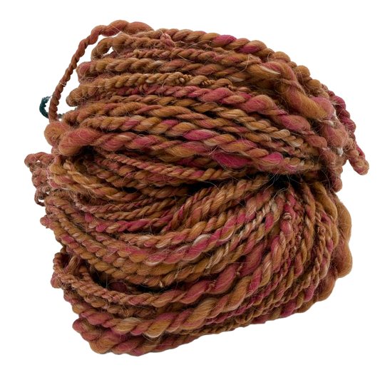 Raspberry Scone Fiber Blend - 80/20 Extrafine Merino & Mohair Top