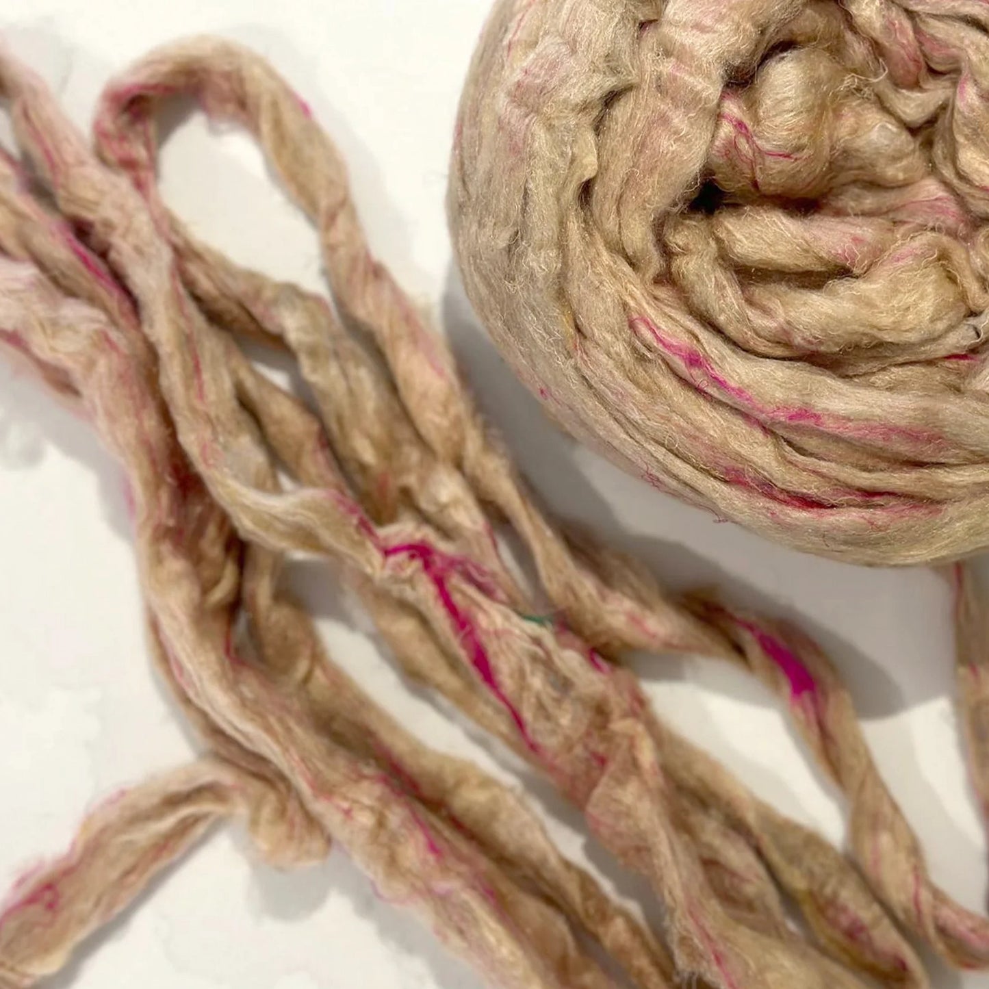 Recycled Sari Silk Top - Sandstorm