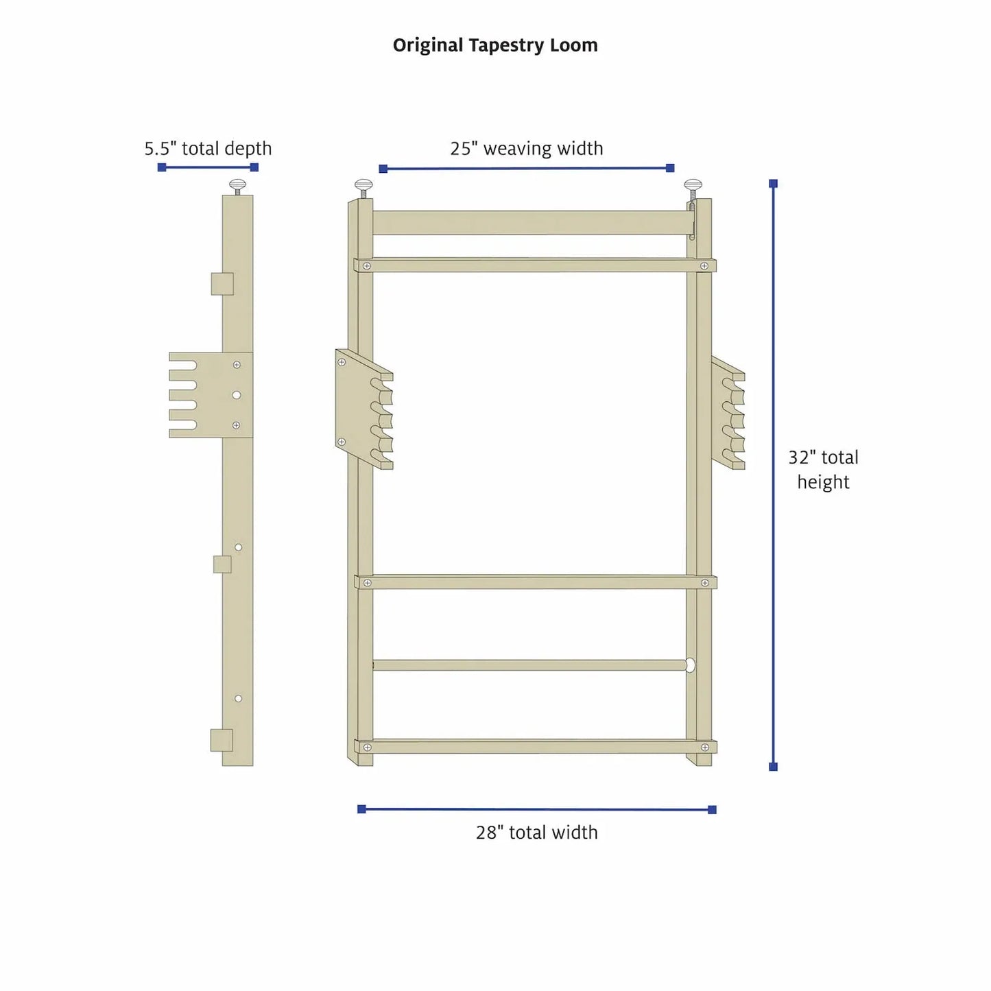 Schacht Tapestry Loom - 25" Weaving Width