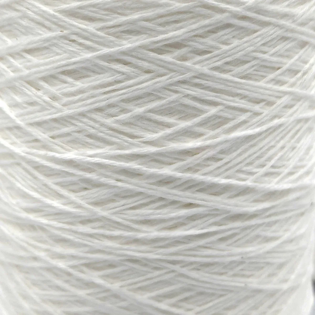 8/4 Cotton Weaving Yarn - White | Unmercerized Cones by Lofty Fiber