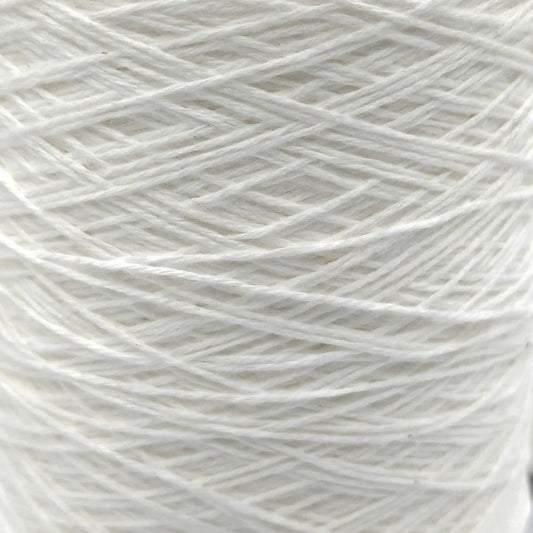 8/4 Cotton Weaving Yarn - White | Unmercerized Cones by Lofty Fiber