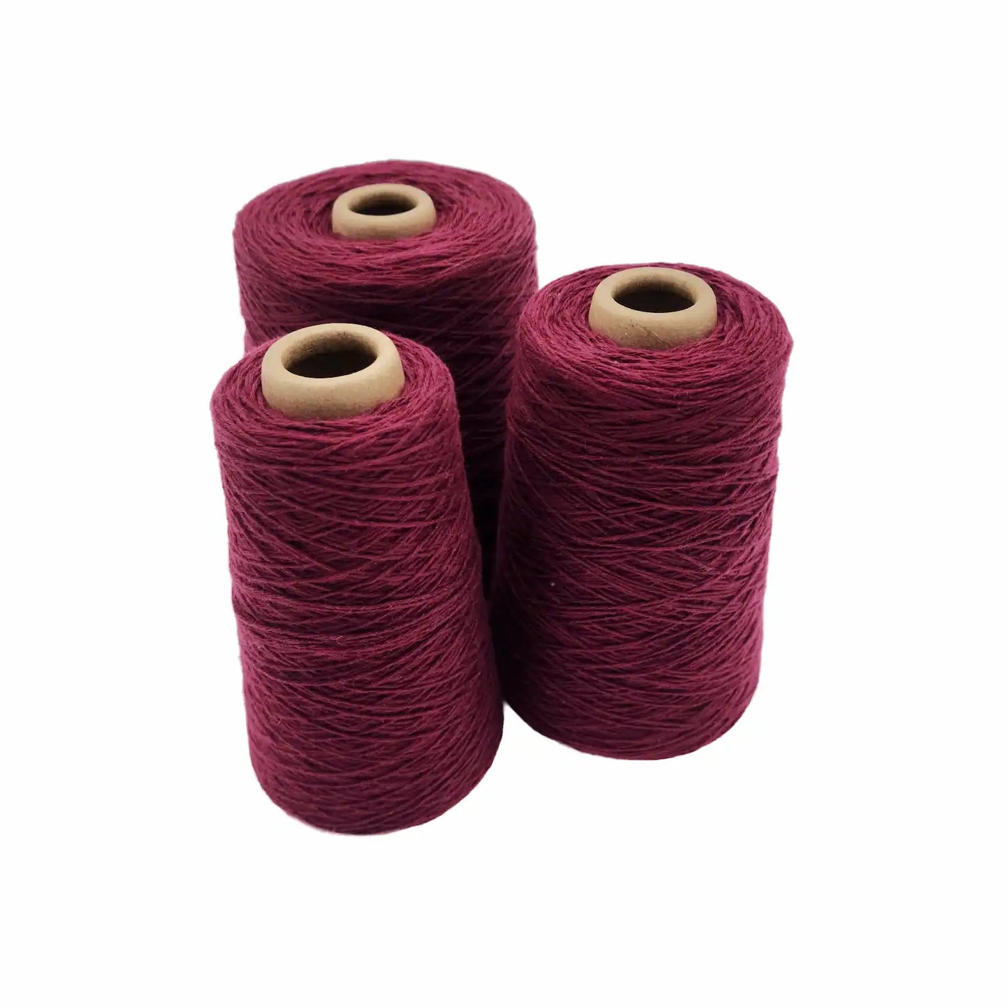 8/4 Cotton Weaving Yarn - Wine | Unmercerized Cones by Lofty Fiber