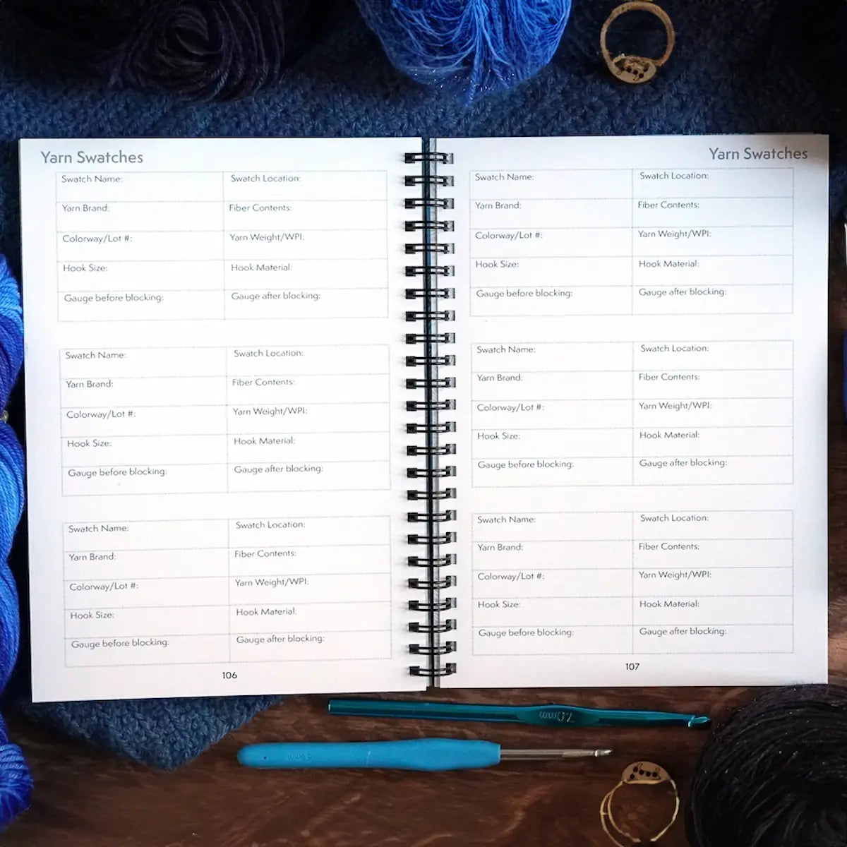 The Crochet Design & Project Notebook - Assorted Colors