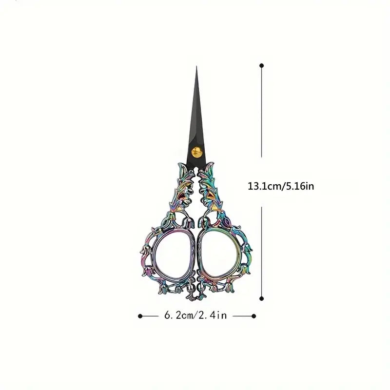 Rainbow Iridescent Flower Scissors