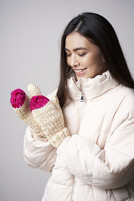 Peyton Mittens Pattern by Malabrigo