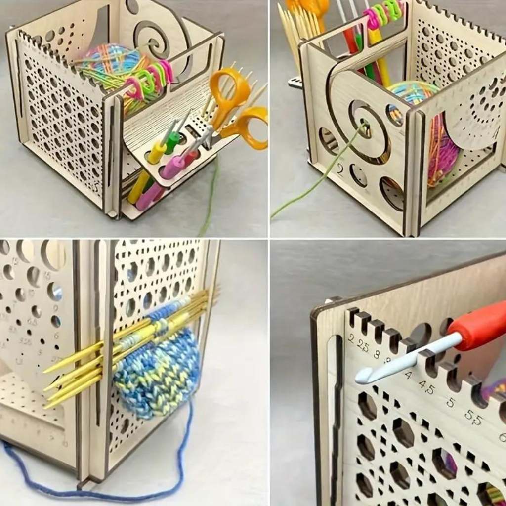 All - in - one Wooden Yarn Bowl - Paradise Fibers