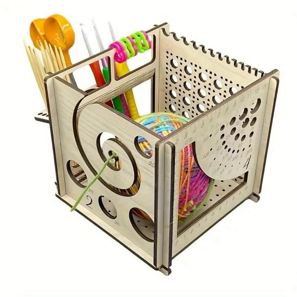 All - in - one Wooden Yarn Bowl - Paradise Fibers