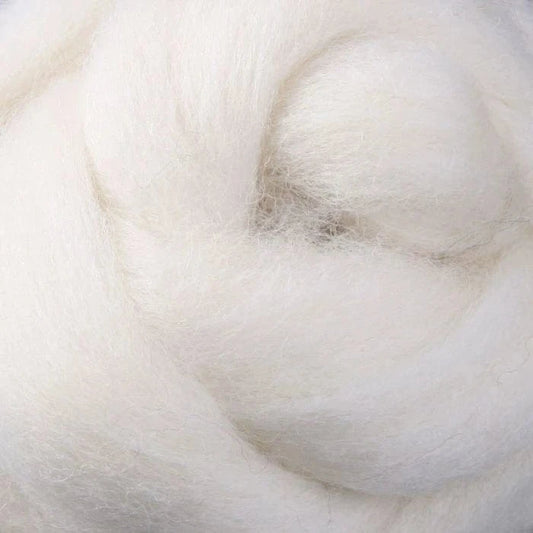 Ashford Corriedale Sliver - White - Paradise Fibers