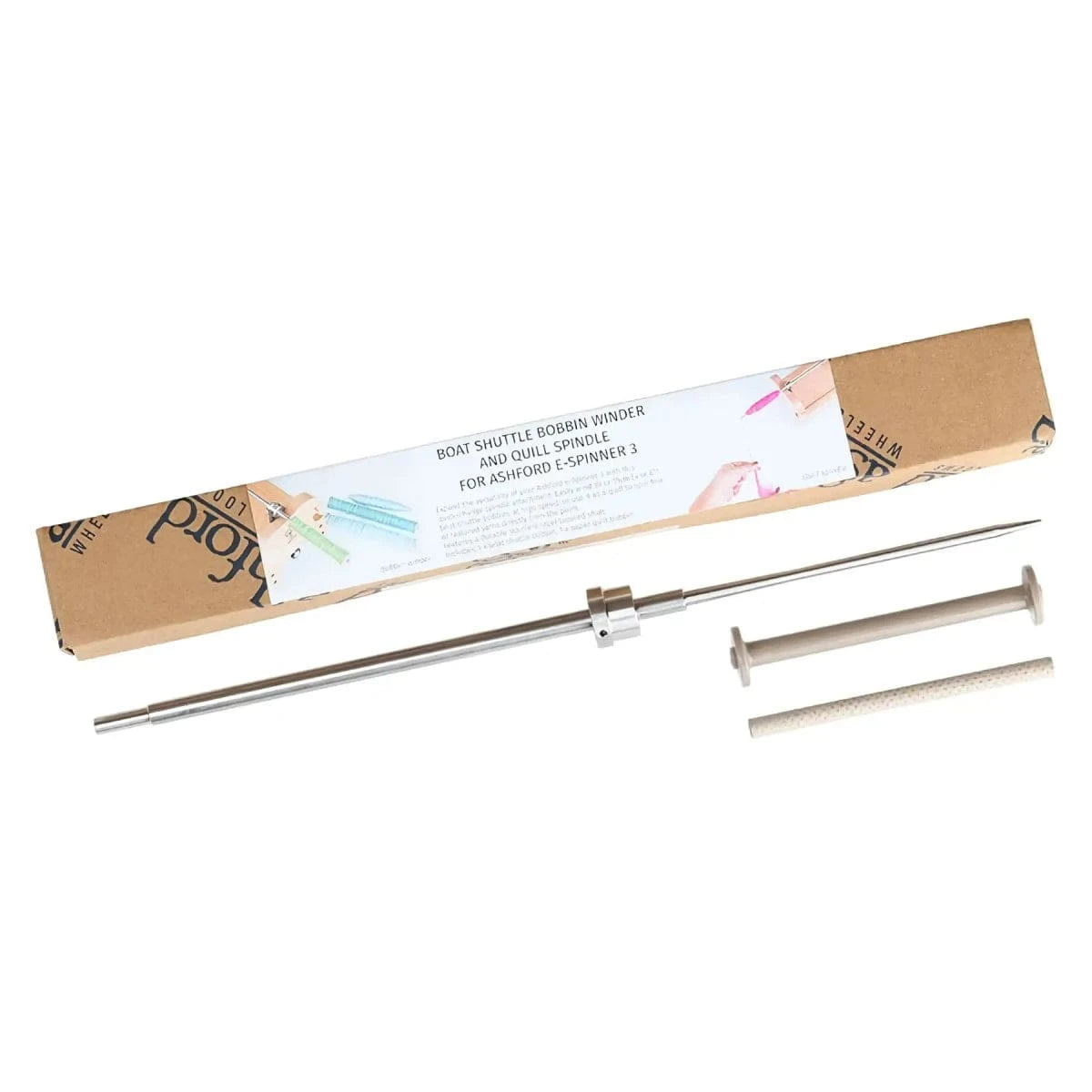 Ashford E - Spinner 3 Bobbin Winder & Quill Spindle Attachment - Paradise Fibers