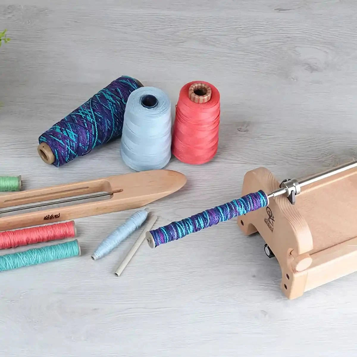 Ashford E - Spinner 3 Bobbin Winder & Quill Spindle Attachment - Paradise Fibers