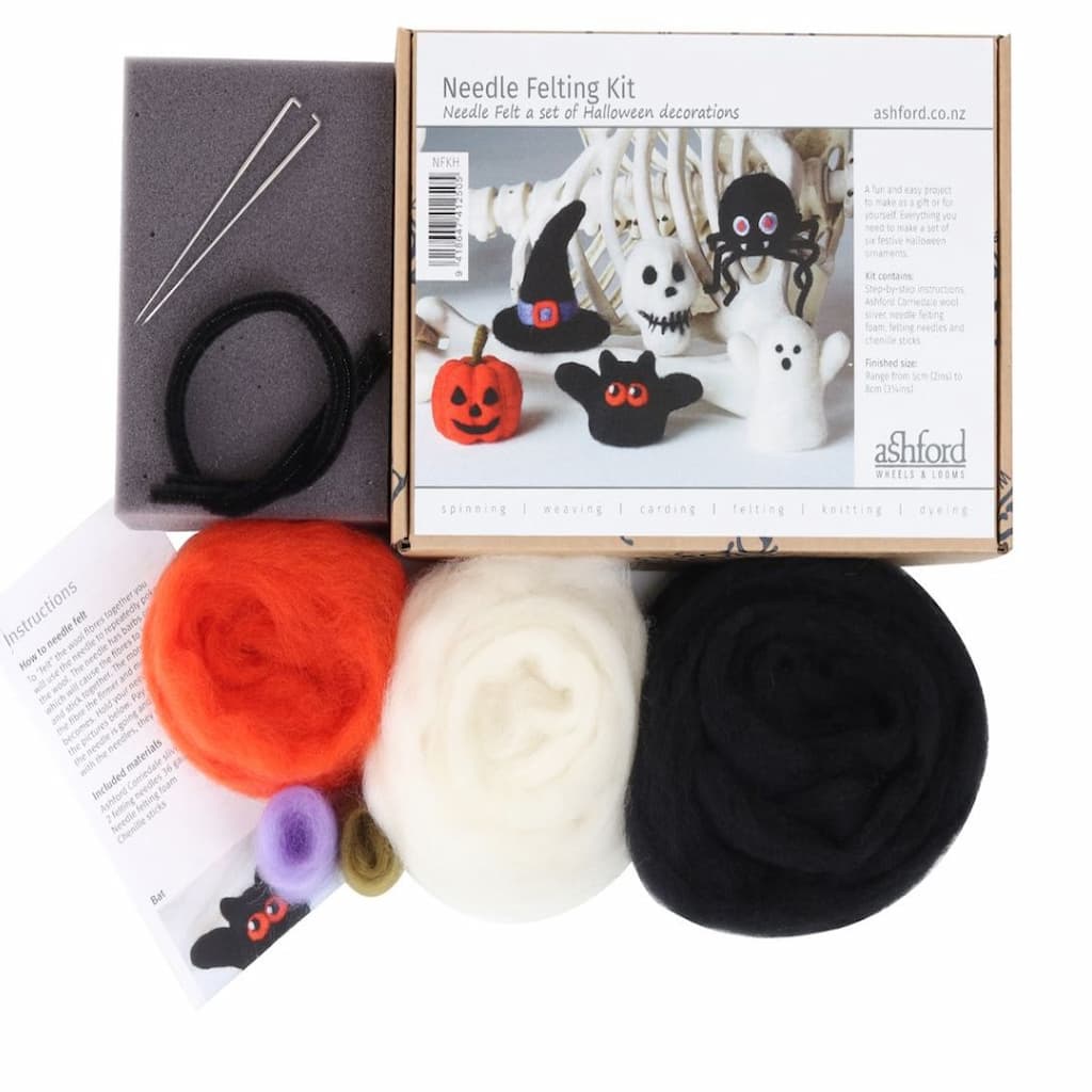 Ashford Needle Felting Kit - Halloween - Paradise Fibers