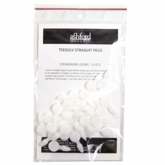 Ashford Texsolv Straight Pegs - 25 Pieces - Paradise Fibers
