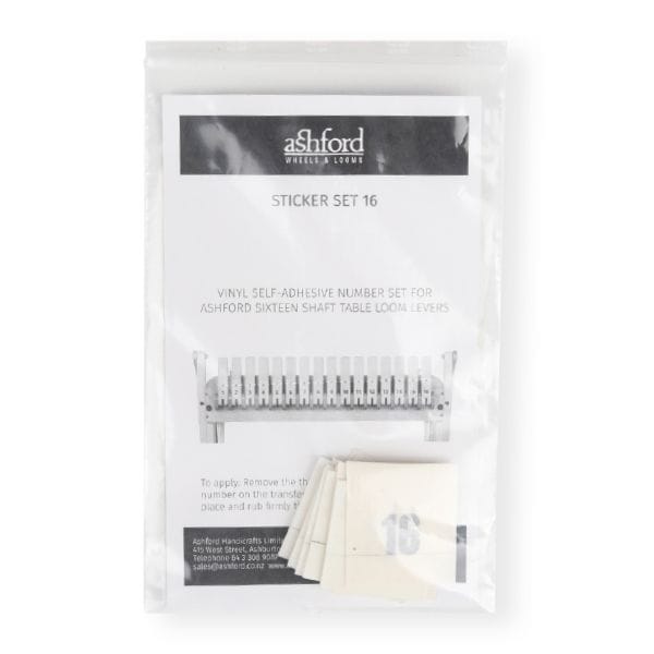Ashford Weaving Lever Sticker Set - Paradise Fibers